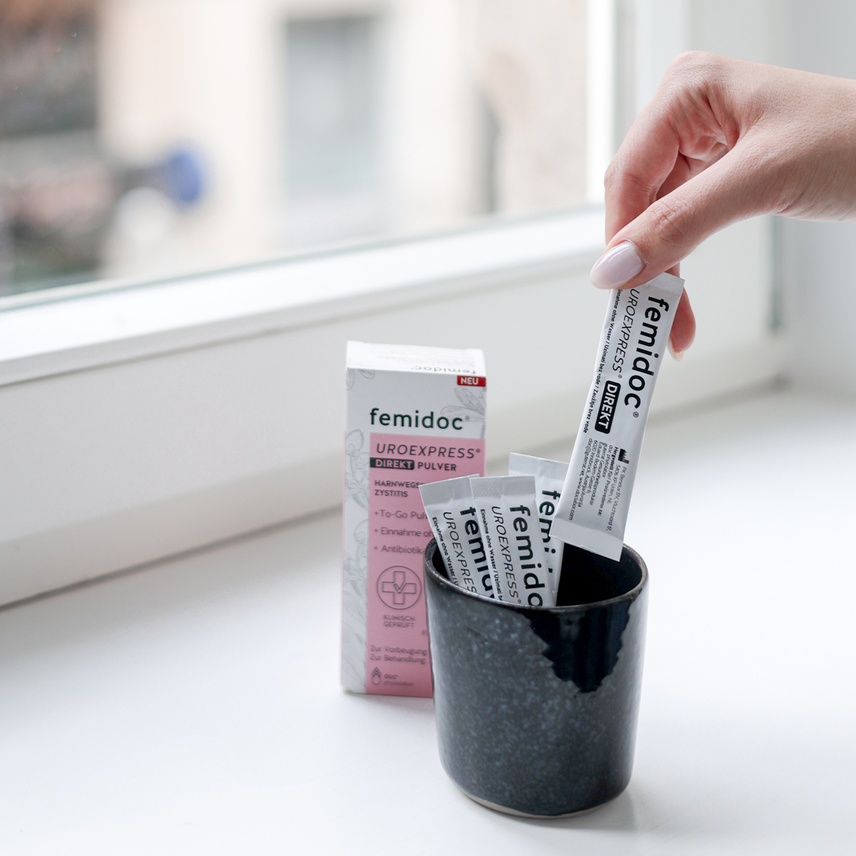 femidoc® UROEXPRESS® DIREKT - vnetje mehurja, jemanje brez vode - slika 4