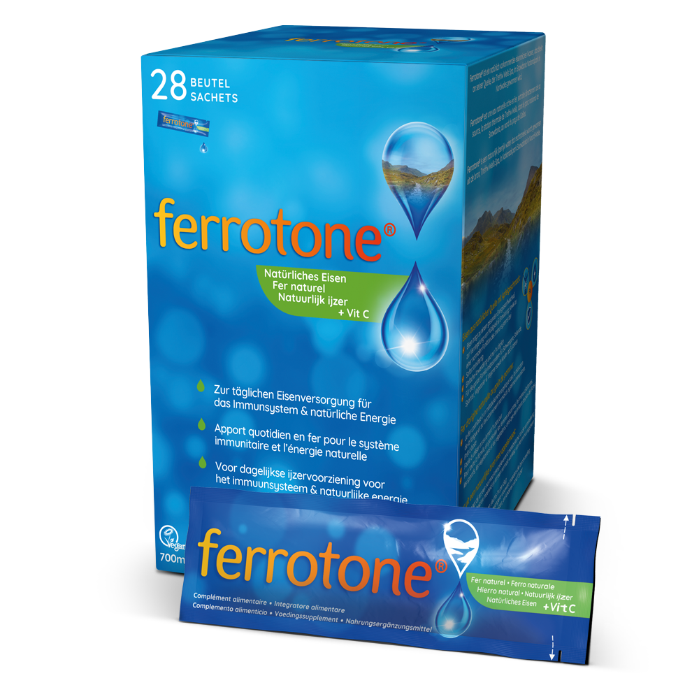 Ferrotone® železo, okus jabolka, napitek v vrečkah - slika 2